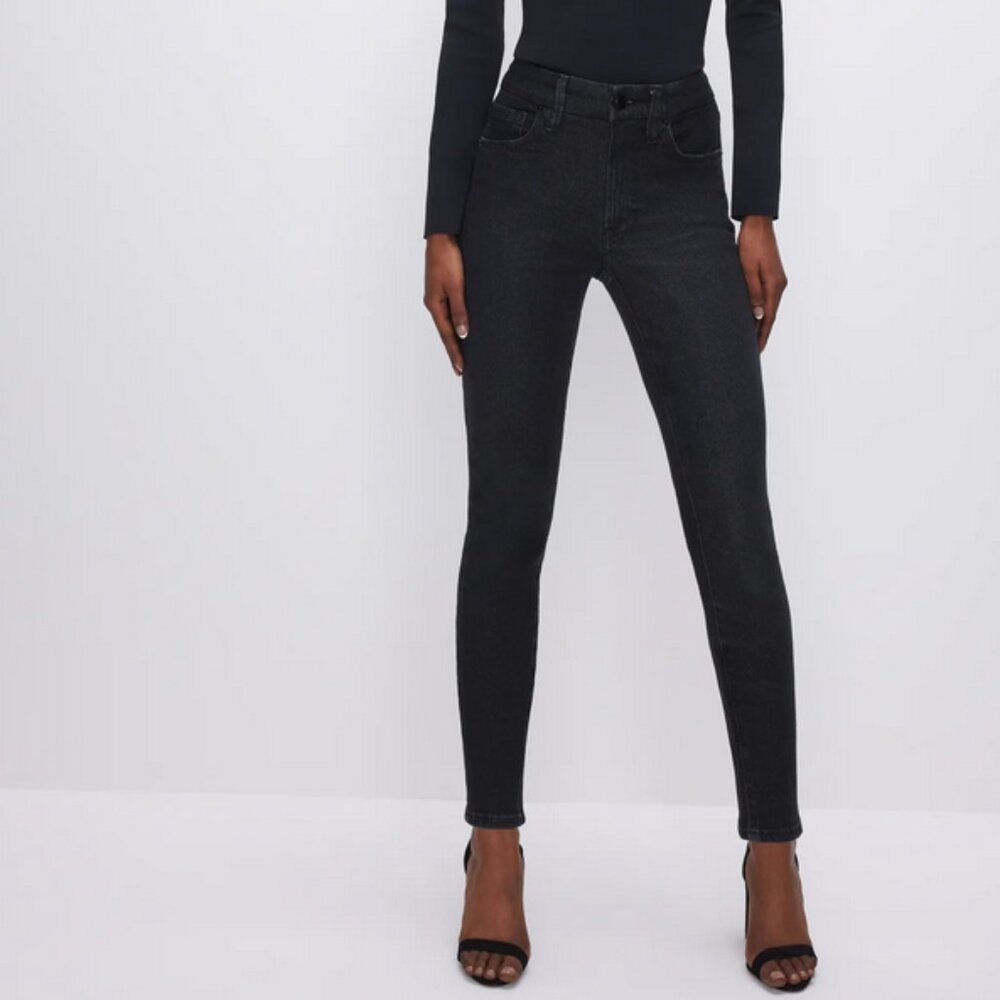 NWOT Good American Good Petite Skinny size 4P / 27P in Black